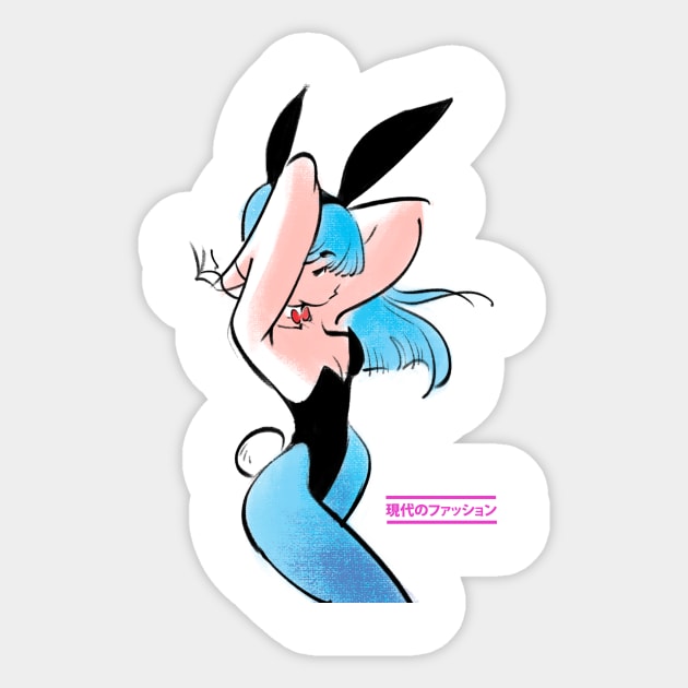 Bunny Girl Sticker by philtomato